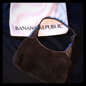 Vintage Banana Republic Suede Handbag